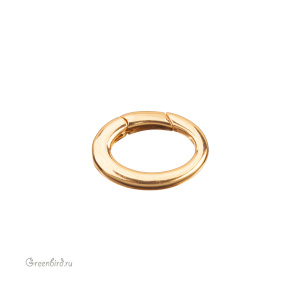 Кольцо-карабин "Овал", золото, 1 шт. (#SV1701-Z017-G)