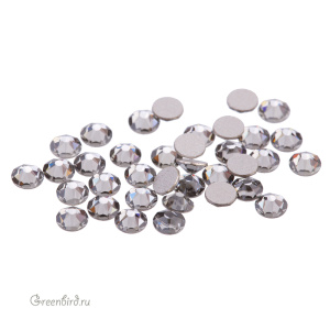 Swarovski 2088 Клеевые стразы круглые SS12, черный алмаз (#215), уп. 36 шт.