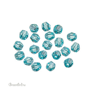 Swarovski 5000 Бусины круглые 3 мм, светлая бирюза (#263), уп. 20 шт.