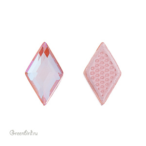 Swarovski 2773 Термостразы Ромб 6,6x3,9, пыльно-розовый делайт (#001L149D), 1 шт.