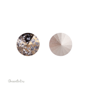 Swarovski 1122 Риволи SS39, золотая патина (#001GOLPA), 1 шт.