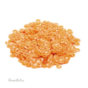 Пайетки 4мм чаша Arancio Chiaro (#3004)