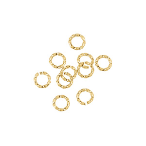 Декоративные соединительные кольца 7 мм, золото, 10 шт. (#SVA-Rings-011G)