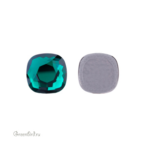 2471 Кристалл горячей фиксации Cushion 7 мм – Emerald (#205), M-Foiled, 1шт.