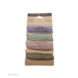 Шнур для кумихимо 4 шт. "Vintage Colors", 1 мм (HEMP4245)