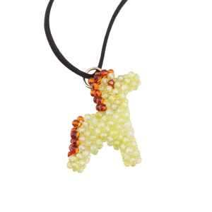 Набор материалов для плетения подвески "Солнечная лошадь" из цирконов (#GREENBOX_11_1)