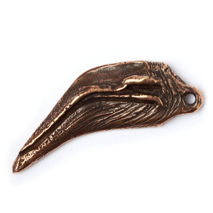 "Птаха", центральный элемент, ант. бронза, 1 шт. (#3923)