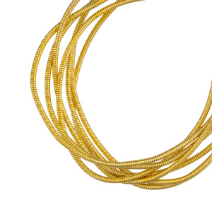 Канитель жесткая 1,25 мм, темное золото (EMB1442D)