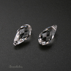 Swarovski 6010 подвеска Бриолетт 11x5,5 мм, прозрачный (#001), 1 шт.