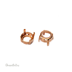 1122 Оправа для ювелирного кристалла Rivoli SS47 мм, томпак