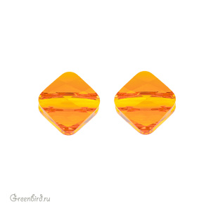 5054 Бусина Mini Rhombus Bead 6mm – Tangerine (#259)