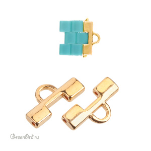 CYMBAL Концевик "Soros" для TILA на 3 нити, 24K Gold Plate, 1 шт. (#TL-012508-GP)