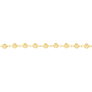 Цепочка декоративная с шариками, золото, 30 см (SVA-Chain-87G)