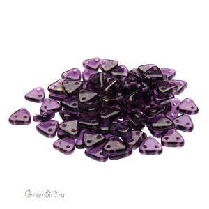 CzechMates Triangle 6мм, Luster Gold/Tanzanite, 10 гр (#LP20510)