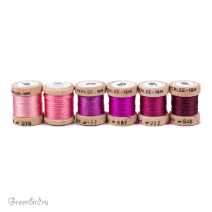 Набор шелковых нитей AVAS Soie Perlee® 6 Nuances — Rose Набор шелковых нитей AVAS Soie Perlee® 6 Nuances — Rose
