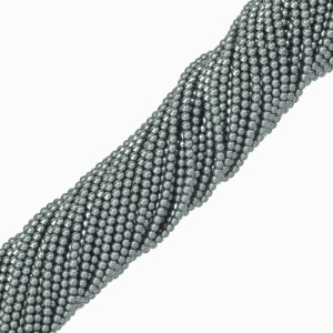 Жемчуг Crystalbird круглый 4 мм, серо-зеленый таити, нить (#650)