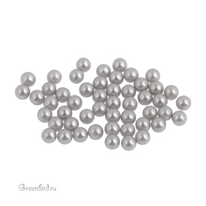 Swarovski 5809 Жемчуг без отверстий 2 мм, светло-серый (#616), уп. 50 шт.