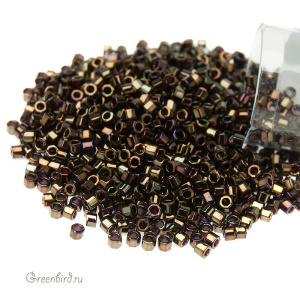 Бисер MIYUKI Delica Hex Cut шестиугольный 11/0 (#7), 4,5 г