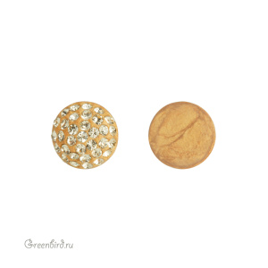 86601 BeCharmed Pave Cabochon 8 мм — Jonquil (#213)