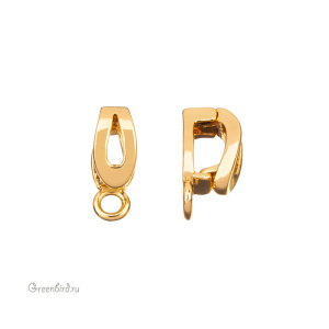 Бейл-замочек "Мини", золото, 1 шт. (#SV1701-B56-G)