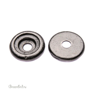 Элемент под заклепку "Для флэтбэка SS34", gunmetal (#TC-5795)