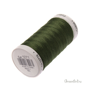 Нить Gutermann для вязания Cotton 12, темно-зеленый (#1271)