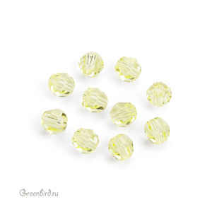 Swarovski 5000 Бусины круглые 4 мм, жонкиль (#213), уп. 10 шт.
