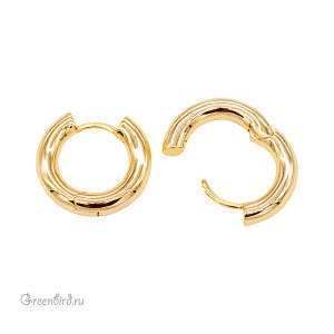Швензы-кольца "Конго" 22 мм, золото, пара (#SV1701-2284N)