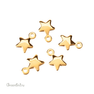 Подвеска "Звездочка", золото, 1 шт. (#SV1701-Pendant-50G)