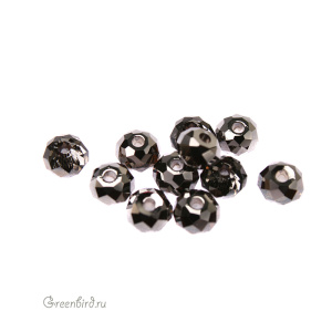 5040 Бусина Briolette Bead 4х3mm – Silver Night (#001SINI)