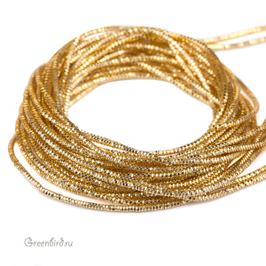 Канитель трунцал 1.2 мм, медовое золото (KAN4980)