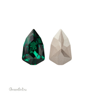 Swarovski 4707 Узкий триллиант 18,7x11,8 мм, изумруд (#205), 1 шт.