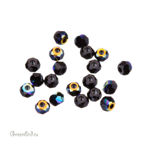 5000 Бусины круглые 2mm – Jet AB (#280AB)