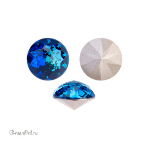 Swarovski 1400 Граненый купол 14 мм, бермуда синий (#001BB), 1 шт.