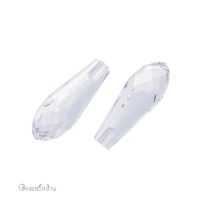 Swarovski 6530 подвеска Капля для вклеивания 20 мм, прозрачный (#001), 1 шт.