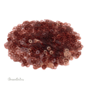 Пайетки 3мм плоские Marrone Chiaro (#8282)