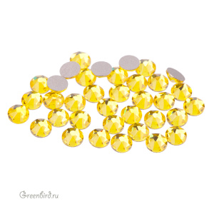 2088 Кристалл холодной фиксации Rose Flatback SS16 – Citrine (#249), уп. 36шт.