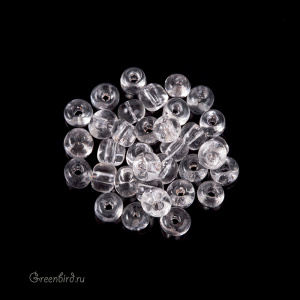 Винтажный бисер круглый 2/0, Crystal (#272)
