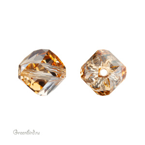 Swarovski 5020 Бусина Спираль 10 мм, золотистая дымка (#001GSHA), 1 шт.