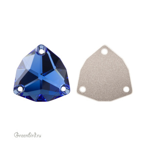 Swarovski пришивные 3272 Триллиант 20 мм, сапфир (#206), 1 шт.