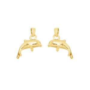 Подвеска "Дельфин", золото, 1 шт. (#SV1701-Pendant-104G)