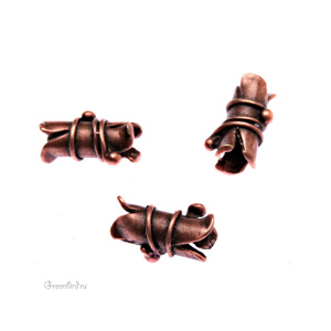 JBB Бусина "Виноградная лоза", ант. медь (J29-116)