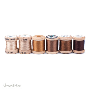 Набор шелковых нитей AVAS Soie Perlee® 6 Nuances — Marron Набор шелковых нитей AVAS Soie Perlee® 6 Nuances — Marron
