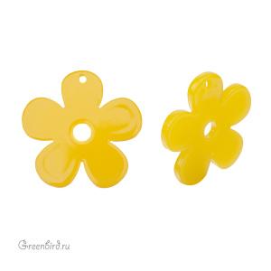 Подвеска "Ромашка", желтый, 1 шт. (#SVA-BASE-123)