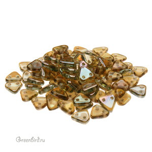 CzechMates Triangle 6мм, Aquamarine/Celsian, 10 гр (#Z60010)