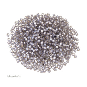 Бисер TOHO Aiko 11/0 внутреннее серебрение, полупрозрачный серый (#2115), 4,5 г