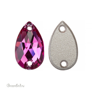 Swarovski пришивные 3230 Капля 12х7 мм, фуксия (#502), 1 шт.