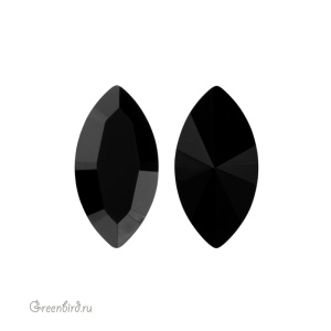 Swarovski 4228 Наветт 6х3 мм, черный гематит (#280HEM), 1 шт.
