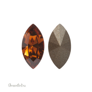 Swarovski 4228 Наветт 10х5 мм, дымчатый топаз (#220), 1 шт.