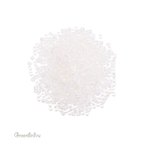 TOHO Aiko 11/0 окрашенный изнутри, Creme- Crystal Rainbow (#777)